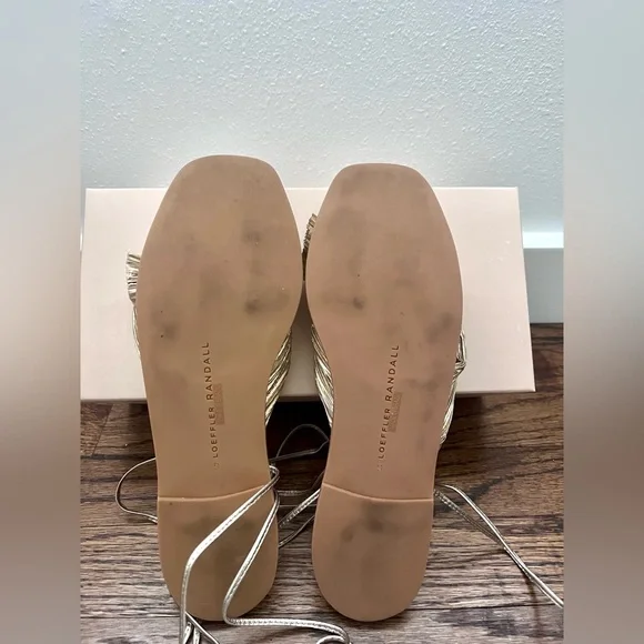 Loeffler Randall Peony Platinum Sandals, size 9 - Picture 8 of 8